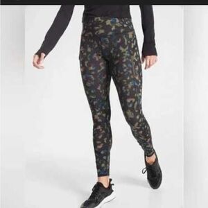 Athleta Medium Rainier Leopard Tights